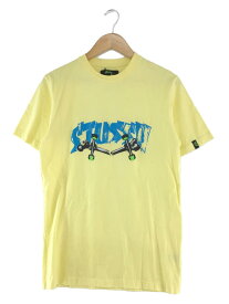 【中古】STUSSY◆Tシャツ/S/コットン/イエロー【メンズウェア】