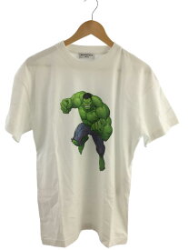 【中古】BALENCIAGA◆21SS/×MARVEL/マーベル/HULK ハルク/Tシャツ/XS/コットン/WHT/612985【メンズウェア】