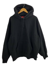 【中古】Supreme◆Satin Applique Hooded Sweatshirt/パーカー/XXL/コットン/BLK【メンズウェア】