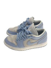 【中古】NIKE◆AIR JORDAN 1 LOW_エア ジョーダン 1 ロー/24cm/ブルー/PVC/汚れ有【シューズ】