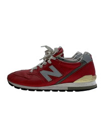【中古】NEW BALANCE◆M996/レッド/Made in USA/27cm/RED【シューズ】