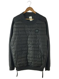 【中古】CANADA GOOSE◆スウェット/XL/ウール/GRY/無地/6992MB/ハイブリッジニットリバーシブルプルオーバー【メンズウェア】