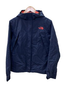 【中古】THE NORTH FACE◆SCOOP JAKET_スクープ ジャケット/L/ナイロン/NVY【レディースウェア】