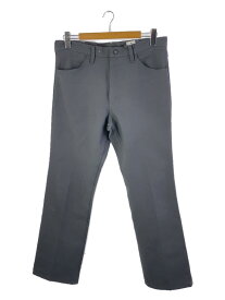 【中古】WRANGLER◆ブーツカットパンツ/ポリエステル/グレー【メンズウェア】