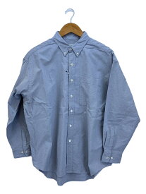 【中古】nanamica◆Button Down Wind Shirt/長袖シャツ/0/コットン/GRY/無地/SUGF351【メンズウェア】