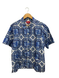 【中古】Supreme◆22SS/REGENCY PAJAMA/半袖シャツ/M/コットン/BLU/総柄/ヨゴレ有【メンズウェア】