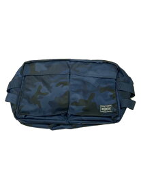 【中古】PORTER◆タグ付/×SOPHNET//セカンドバッグ/ナイロン/NVY/カモフラ【バッグ】