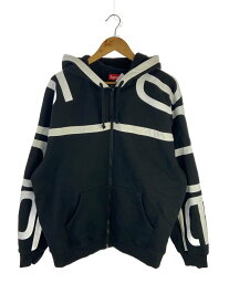 【中古】Supreme◆20AW/big logo panel/パーカー/L/コットン/BLK【メンズウェア】