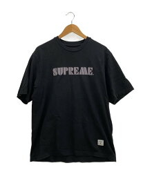 【中古】Supreme◆24SS/Embroidered S/S Top/Tシャツ/M/コットン/ブラック//【メンズウェア】