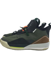 【中古】NIKE◆AIR JORDAN XXXIII NRG/エアジョーダン/カーキ/CD5965-300/28.5cm/KHK【シューズ】