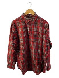 【中古】L.L.Bean◆長袖シャツ/L/コーデュロイ/RED/タータンCK【メンズウェア】