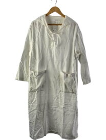 【中古】Engineered Garments◆長袖ワンピース/1/コットン/WHT/無地【レディースウェア】