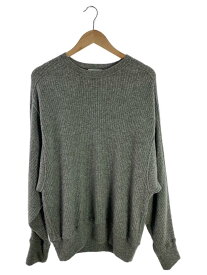 【中古】HERILL◆Cashmere Rib Sweater/セーター/2/カシミア/GRY/22-080-HL-8220-3/ニット【メンズウェア】