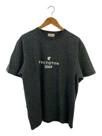 【中古】FACTOTUM◆タグ付/Heavy Weight Print-T/Tシャツ/48/コットン/グレー/01081143【メンズウェア】