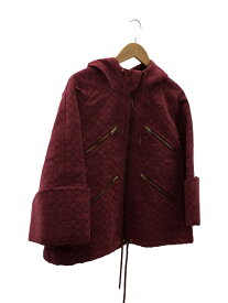 【中古】COACH◆ジャケット/M/コットン/BRD/CB145Signature Zipper Cape In Organiv Cott【レディースウェア】