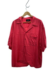 【中古】UNUSED◆21SS/Rayon Open Collar Shirt/半袖シャツ/2/レーヨン/ピンク/US2013//【メンズウェア】