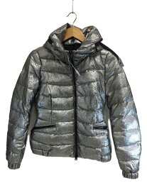 【中古】MONCLER◆SANGLY/ダウンジャケット/0/ポリエステル/シルバー/無地/A20934695300【レディースウェア】