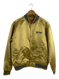 【中古】Supreme◆21AW/Satin Varsity Jacket/スタジャン/M/ポリエステル/ゴールド【メンズウェア】