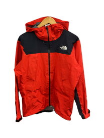 【中古】THE NORTH FACE◆CLIMB LIGHT JACKET_クライムライトジャケット/M/ナイロン/RED【メンズウェア】