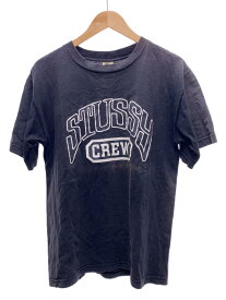 【中古】STUSSY◆90s/USA製/白タグ/CREW Tee/Tシャツ/--/コットン/GRY【メンズウェア】