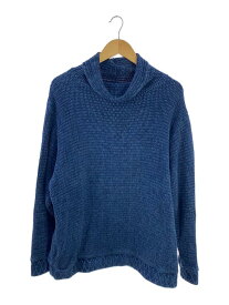 【中古】Porter Classic◆beatnik kendo knit/セーター(厚手)/M/コットン/BLU【メンズウェア】