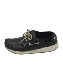 【中古】visvim◆デッキシューズ/US9.5/BLK/レザー【シューズ】