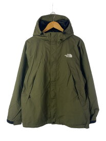 【中古】THE NORTH FACE◆SCOOP JACKET_スクープジャケット/L/ナイロン/KHK【メンズウェア】