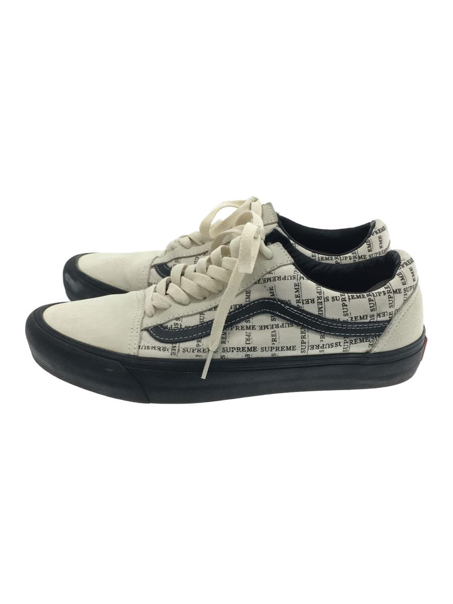 Supreme Vans/20Aw/Old Skool Pro/Low Cut Sneakers White Shoes 28.5cm A2t76