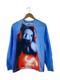 【中古】Supreme◆20AW/Bobsled L/S TOP/長袖Tシャツ/S/コットン/BLU【メンズウェア】