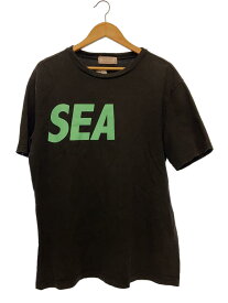 【中古】GUESS◆20SS/Oversized Guess and Sea Logo/Tシャツ/M/コットン/BLK/MK2K8983WS【メンズウェア】