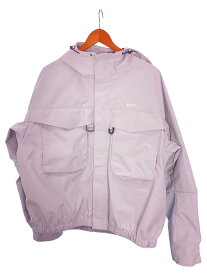 【中古】HUF◆T1-KCUF TECHNOLOGY/マウンテンパーカ/リフレクター/グレー/S【メンズウェア】