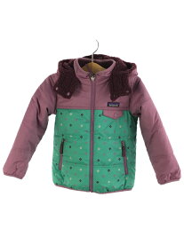 【中古】patagonia◆19AW/Baby Reversible Tribbles Hoody/5T/ポリエステル/PUP【キッズ】