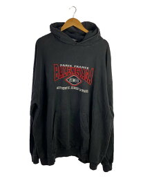 【中古】BALENCIAGA◆21AW/Logo Embroidery Hoodie/パーカー/XS/コットン/ブラック/620973【メンズウェア】