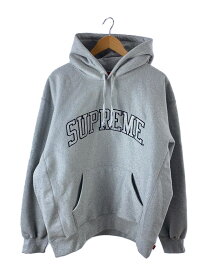 【中古】Supreme◆23SS/Glitter Arc Hooded Sweatshirt/XL/コットン/GRY/無地【メンズウェア】