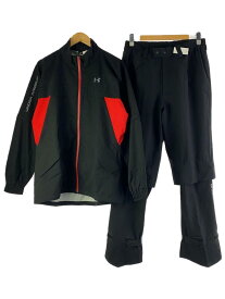 【中古】UNDER ARMOUR◆セットアップ/L/ポリエステル/BLK【メンズウェア】