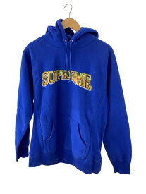 【中古】Supreme◆16AW/Metallic Arc Hooded Sweatshirt//L/コットン/BLU//【メンズウェア】
