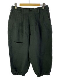 【中古】yohji yamamoto POUR HOMME◆ボトム/3/リネン/GRY/HG-P35-336【メンズウェア】