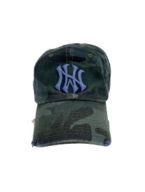 【中古】NEW WORLD DREAM/キャップ/--/コットン/GRN/カモフラ/メンズ//【服飾雑貨他】