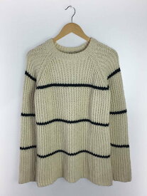 【中古】Acne Studios(Acne)◆セーター(厚手)/XS/コットン/WHT/ストライプ【メンズウェア】