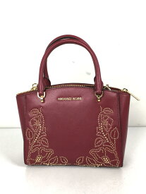 【中古】MICHAEL KORS◆ショルダーバッグ/レザー/レッド/ELLISサッチェル2UAY/35f8geos5l【バッグ】