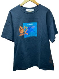 【中古】LONELY論理◆魚交/SAME/Tシャツ/XL/コットン/BLK【メンズウェア】