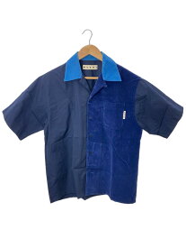 【中古】MARNI◆22SS/Mixed Fabric Button-Up Shirt/46/コットン/CUMU0213Q2 TCY67【メンズウェア】
