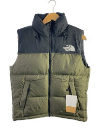 【中古】THE NORTH FACE◆Nuptse Vest/ヌプシ ベスト/ダウンベスト/S/ナイロン/KHK/ND92338【メンズウェア】