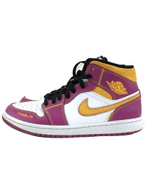 【中古】NIKE◆AIR JORDAN 1 MID DOD_エアジョーダン 1 ミッド DOD/26cm/PUP【シューズ】