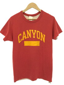 【中古】80s後期/CANYON/Tシャツ/M/コットン/RED【メンズウェア】