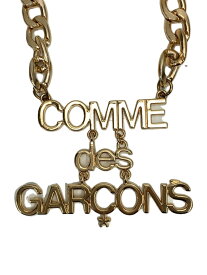 【中古】COMME des GARCONS◆ノベルティロゴチェーンネックレス/GLD/メンズ/2015FNO【服飾雑貨他】