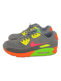 【中古】NIKE◆AIR MAX 90 NEON/エアマックスネオン/ブラック/CI2290-064/26cm/BLK/ポリエステル【シューズ】