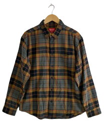【中古】Supreme◆Plaid Flannel Shirt/長袖シャツ/M/コットン/BRW/チェック【メンズウェア】