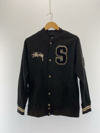 【中古】STUSSY◆スタジャン/M/コーデュロイ/BLK【メンズウェア】