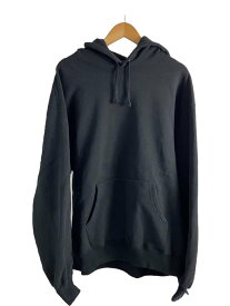 【中古】Supreme◆パーカー/XL/コットン/ブラック/SATIN APPLIQUE HOODED SWEATSHIRT【メンズウェア】